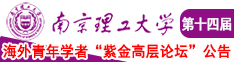 逼逼操南京理工大学第十四届海外青年学者紫金论坛诚邀海内外英才！